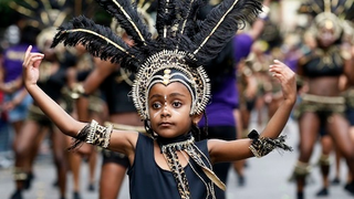 Kids Bring Out The Feather And The Fringe